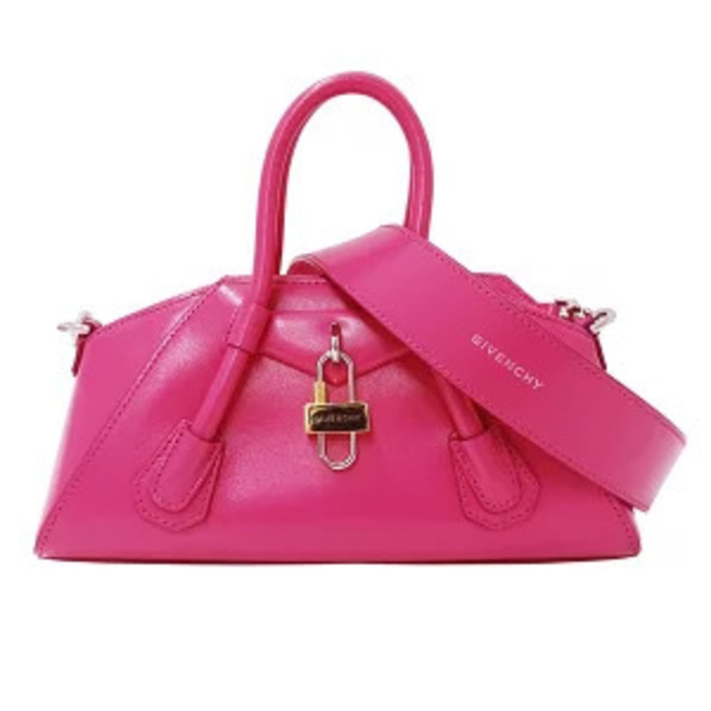 Givenchy Bag Handbag Shoulder Leather Antigona Stretch Pink Handheld Vivid